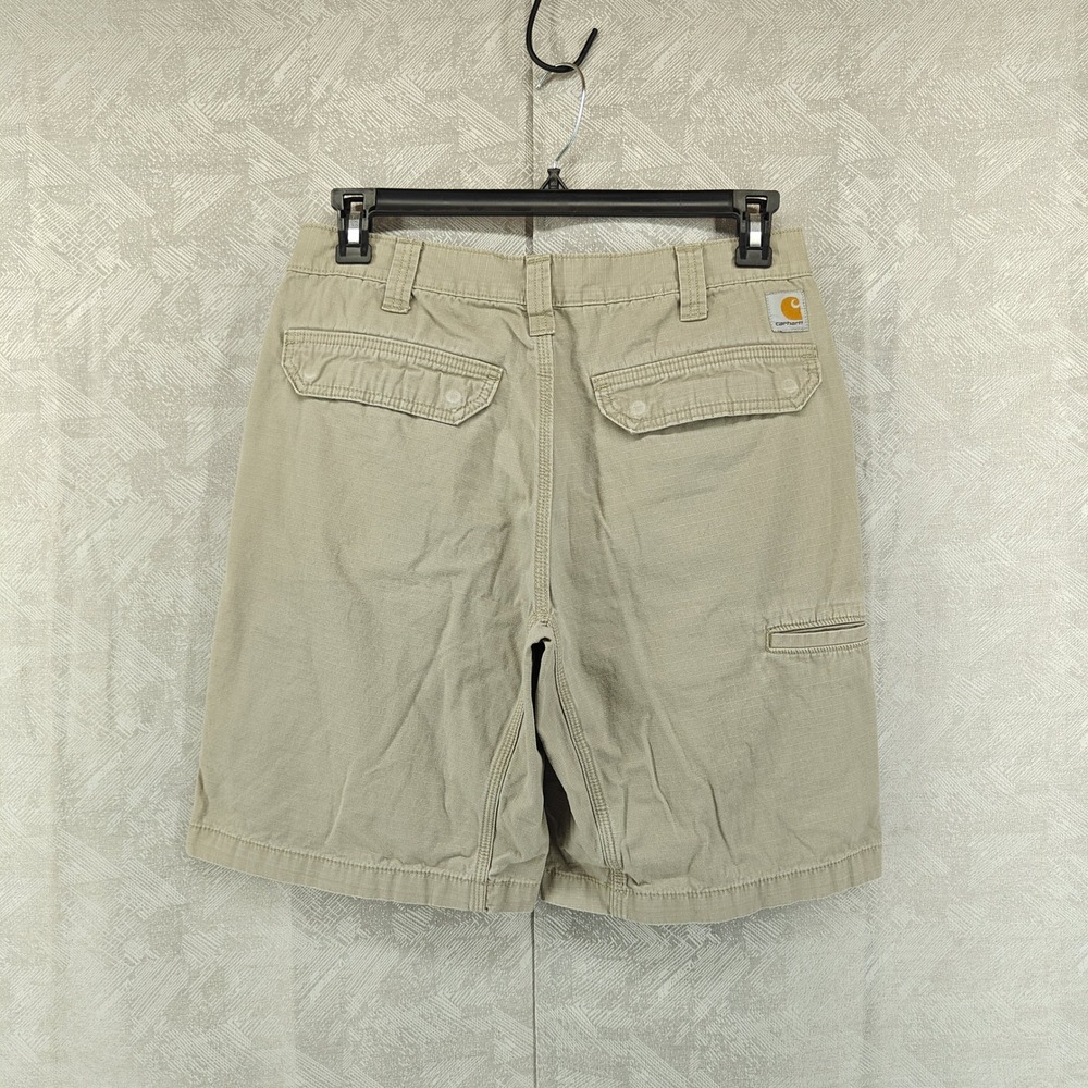 Carhartt Shorts Mens 32 Beige Tacoma Relaxed Fit Ripstop Workwear Gorpcore - Picture 2 of 12
